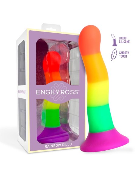 Dildo Color Arcoiris LGBT 18 cm
