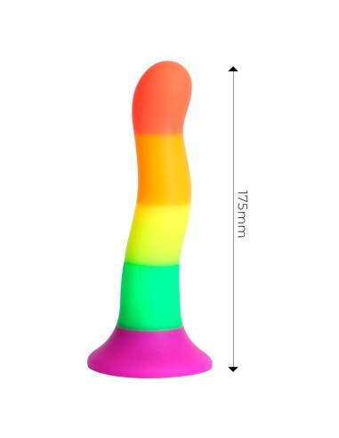 Dildo Color Arcoiris LGBT 18 cm