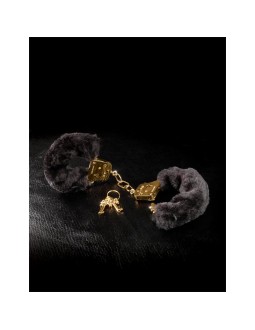Fetish Fantasy Gold Esposas con Pelo Furry Deluxe Dorado 2
