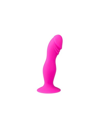 Plug Anal Silicona con Ventosa Rosa