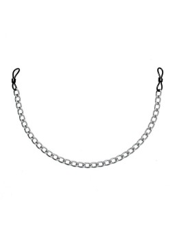 Rimba Bondage Play Pinzas para Pezones de Caucho con Cadena