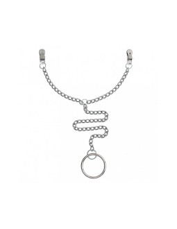 Pinzas para Pezones con Anillo para el Pene