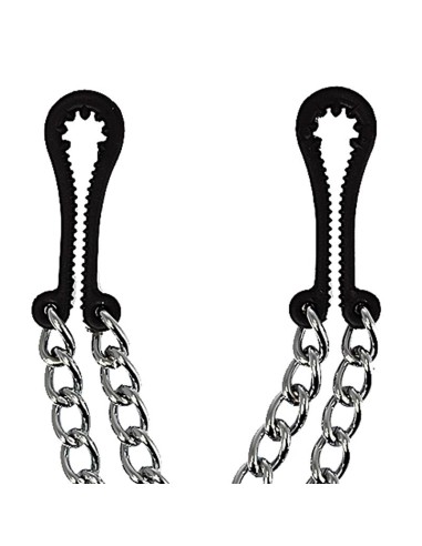 Rimba Bondage Play Pinzas para Pezones de Metal sin Niquel