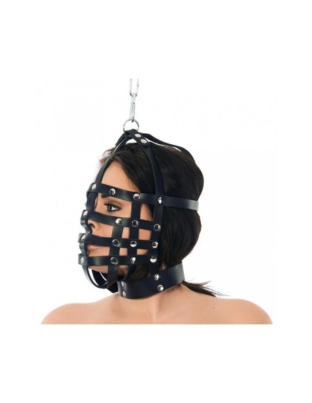Mascara Cuero con Forma de Bozal Ajustable Mascara Cuero con Forma de Bozal Ajustable