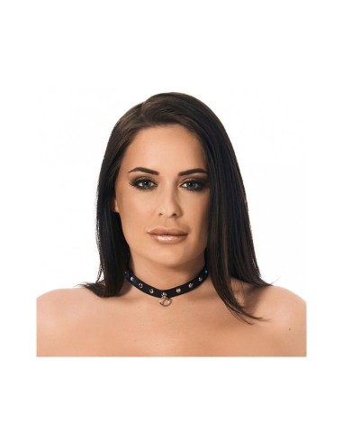 Collar con Tachuelas Cuero Ajustable