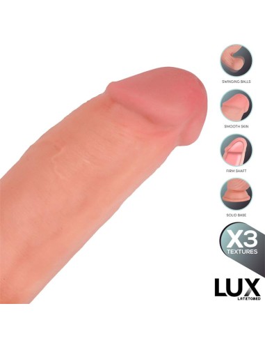 Bernd Dildo Triple Densidad con Testiculos Oscilantes 92