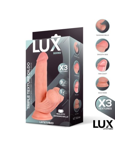 Bernd Dildo Triple Densidad con Testiculos Oscilantes 92