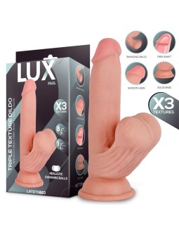 Paul Dildo Triple Densidad con Testiculos Oscilantes 82