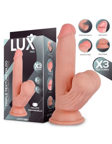 Paul Dildo Triple Densidad con Testiculos Oscilantes 82