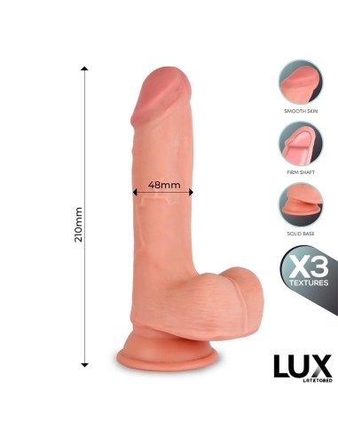 Max Dildo Triple Densidad con Testiculos 82