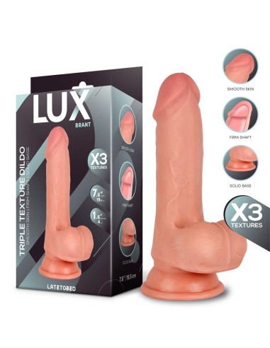 Brant Dildo Triple Densidad con Testiculos 76