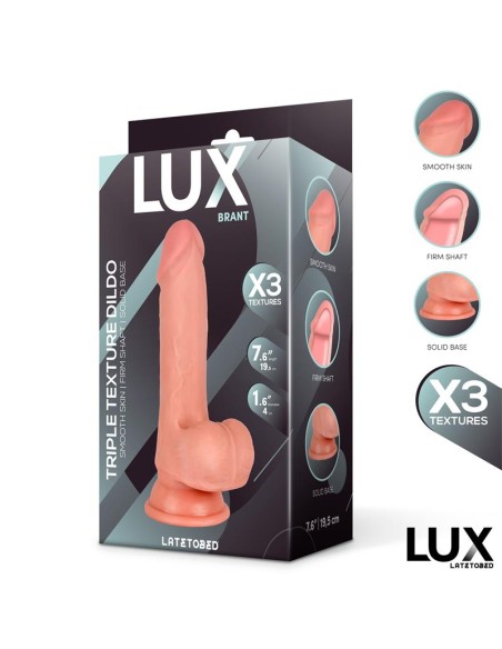 Brant Dildo Triple Densidad con Testiculos 76 Brant Dildo Triple Densidad con Testiculos 76