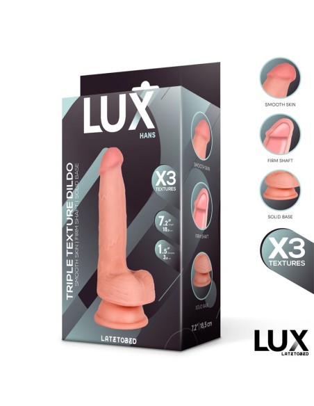 Hans Dildo Triple Densidad con Testiculos 72 Hans Dildo Triple Densidad con Testiculos 72