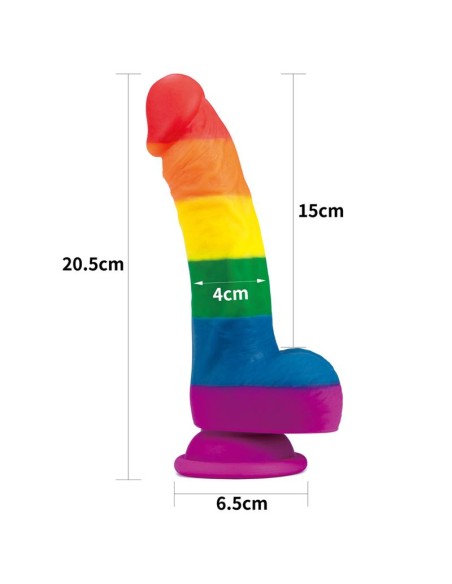Dildo Prider 8 Silicona Liquida LGBT