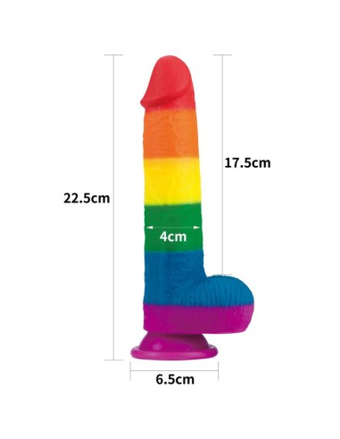Dildo Prider 9 Silicona Liquida LGBT