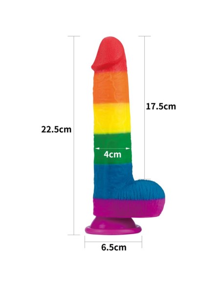 Dildo Prider 9 Silicona Liquida LGBT Dildo Prider 9 Silicona Liquida LGBT