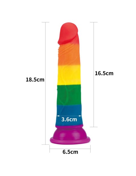 Dildo Prider 7 Silicona Liquida LGBT