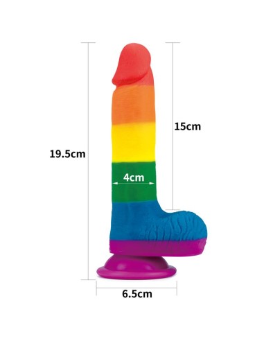 Dildo Prider 75 Silicona Liquida LGBT