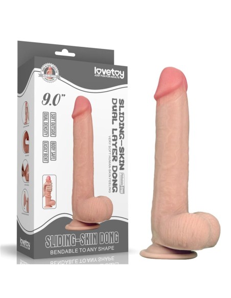 Dildo con Piel Retractil 9 Natural