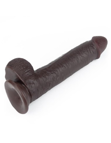 Dildo con Piel Retractil 9 Negro