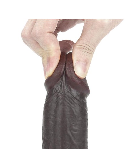 Dildo con Piel Retractil 9 Negro