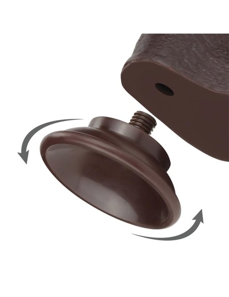 Dildo con Piel Retractil 9 Negro