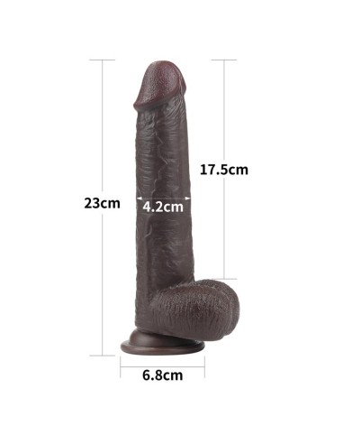 Dildo con Piel Retractil 9 Negro