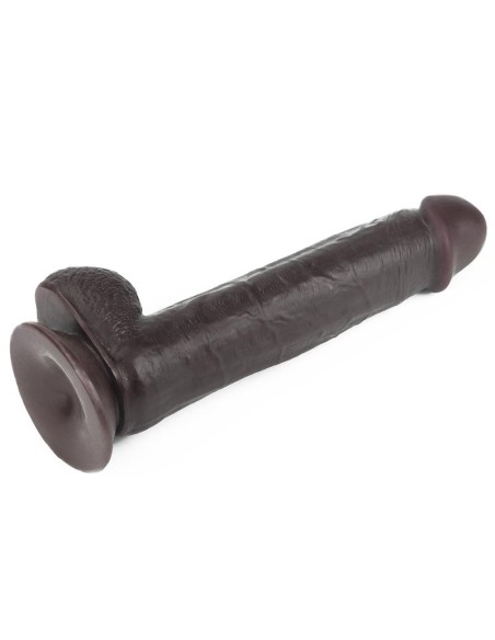 Dildo con Piel Retractil 9 Negro Dildo con Piel Retractil 9 Negro