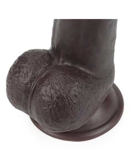 Dildo con Piel Retractil 9 Negro Dildo con Piel Retractil 9 Negro