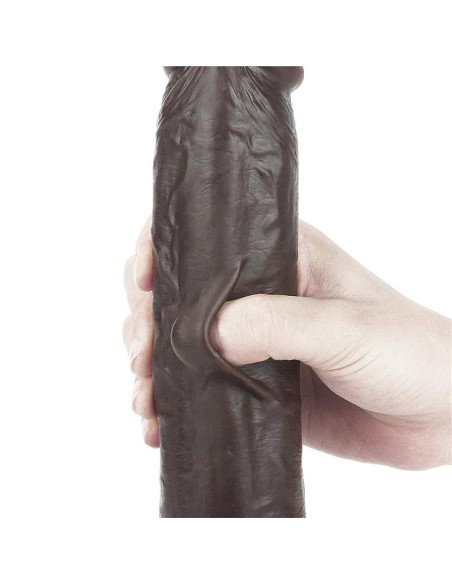 Dildo con Piel Retractil 9 Negro Dildo con Piel Retractil 9 Negro