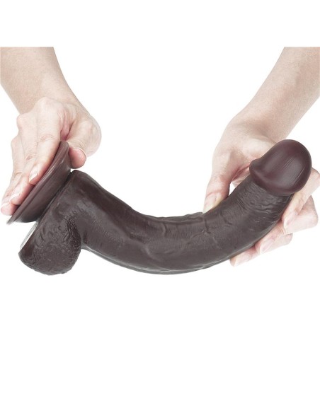 Dildo con Piel Retractil 9 Negro Dildo con Piel Retractil 9 Negro