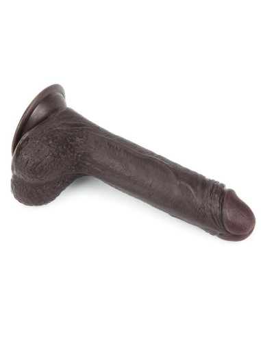 Dildo con Piel Retractil 7 Negro