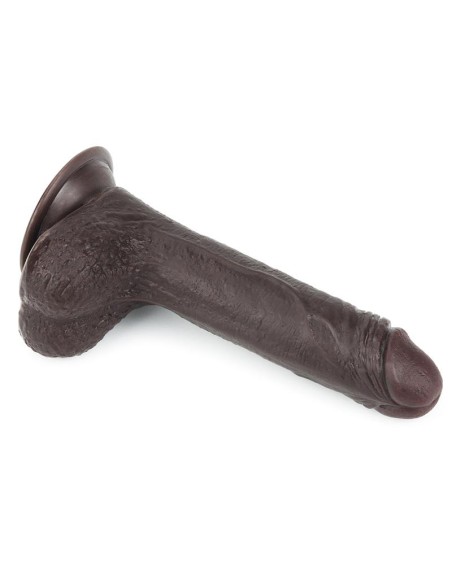 Dildo con Piel Retractil 7 Negro Dildo con Piel Retractil 7 Negro