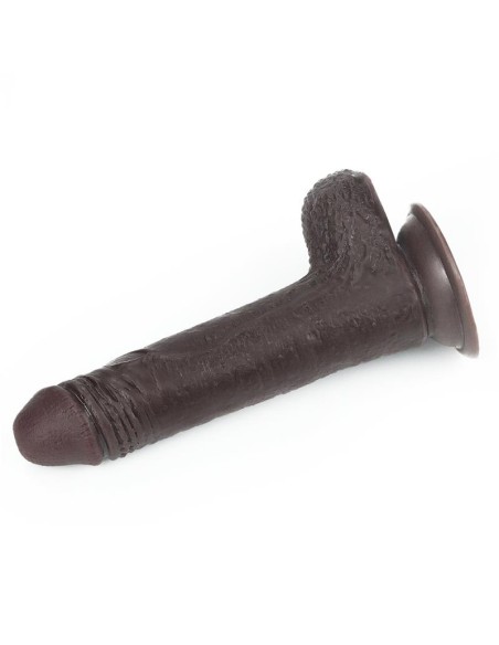 Dildo con Piel Retractil 7 Negro Dildo con Piel Retractil 7 Negro