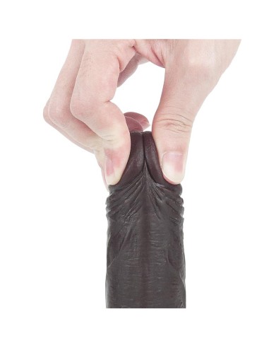 Dildo con Piel Retractil 7 Negro