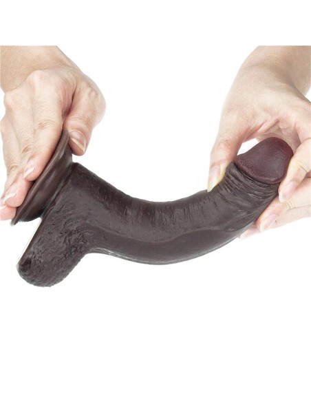 Dildo con Piel Retractil 7 Negro Dildo con Piel Retractil 7 Negro
