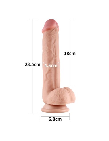 Dildo con Piel Retractil 9 Natural