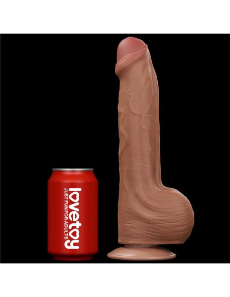 Dildo Dual Density Piel Desizante Retractil 115