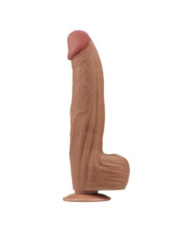 Dildo Dual Density Piel Deslizante Retractil 12