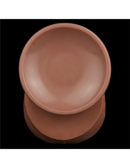 Dildo Dual Density Piel Deslizante Retractil 12