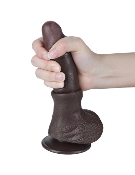 Dildo Dual Layer Piel Deslizante Retractil 75