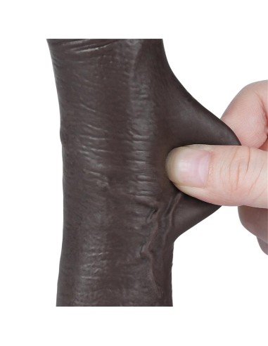 Dildo Dual Layer Piel Deslizante Retractil 75