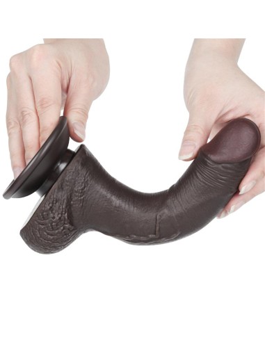 Dildo Dual Layer Piel Deslizante Retractil 75