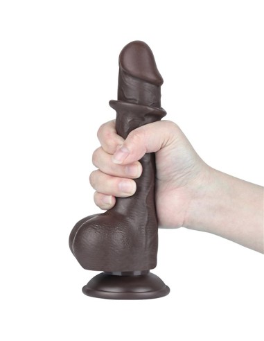 Dildo Dual Layer Piel Deslizante Retractil 75