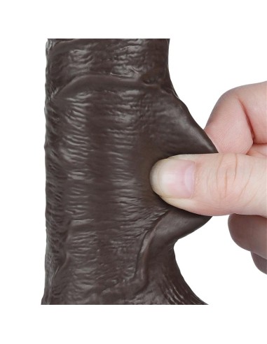 Dildo Dual Layer Piel Deslizante Retractil 75