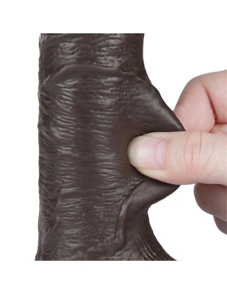 Dildo Dual Layer Piel Deslizante Retractil 75