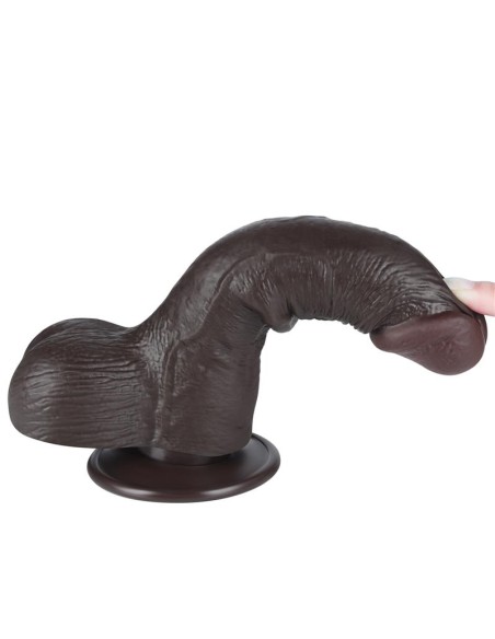 Dildo Dual Layer Piel Deslizante Retractil 75