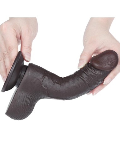 Dildo Dual Layer Piel Deslizante Retractil 75