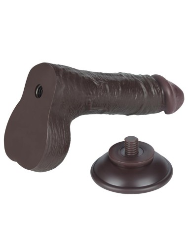 Dildo Dual Layer Piel Deslizante Retractil 75