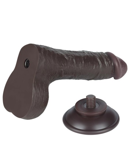 Dildo Dual Layer Piel Deslizante Retractil 75